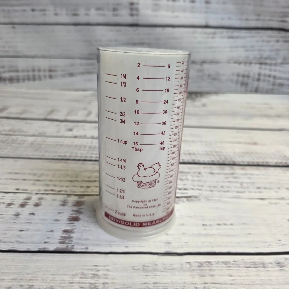 Pampered Chef Measure All Measuring Cup Reversable‎ Wet Dry Liquid Solid USA